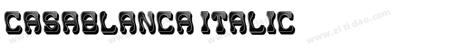 Casablanca Italic字体转换